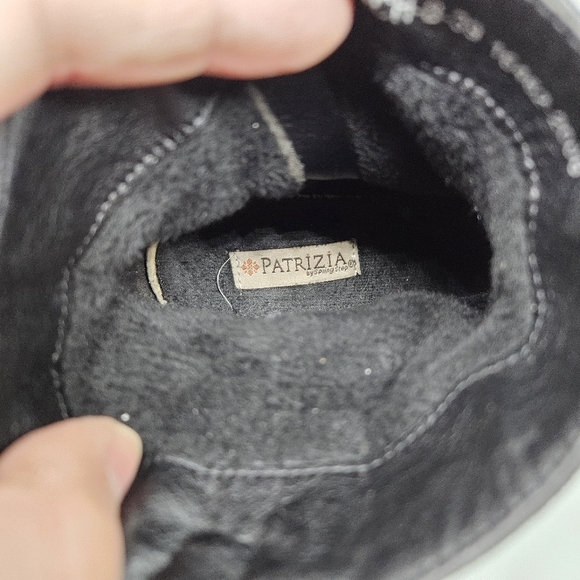 Patrizia Spring Step Blanch black faux leather ankle boots EU 39 US 8.5 - Picture 10 of 12